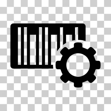 Barkod ayarları vektör simgesi