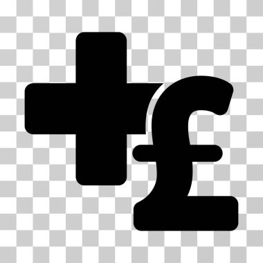 Tıbbi Lirası iş vektör simgesi