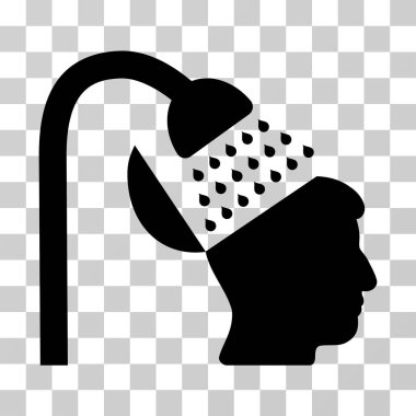 Açık fikirli duş vektör simgesi