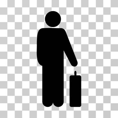 Yolcu vektör simgesi