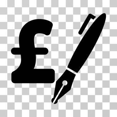 Kalem Lirası fiyat vektör simgesi