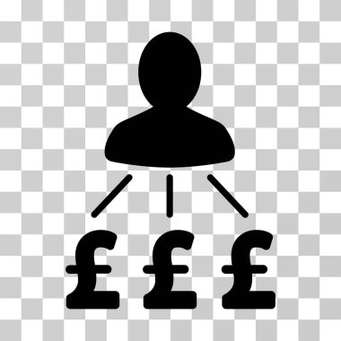 Kişi Lirası giderleri vektör simgesi