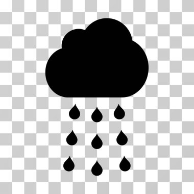 yağmur bulutu vektör simgesi