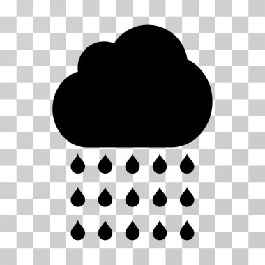 yağmur bulutu vektör simgesi