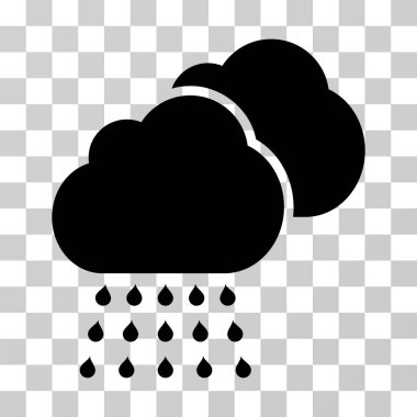 Yağmur bulutları vektör simgesi