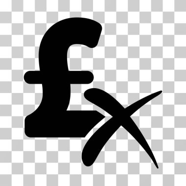 Lirası vektör simge reddetmek