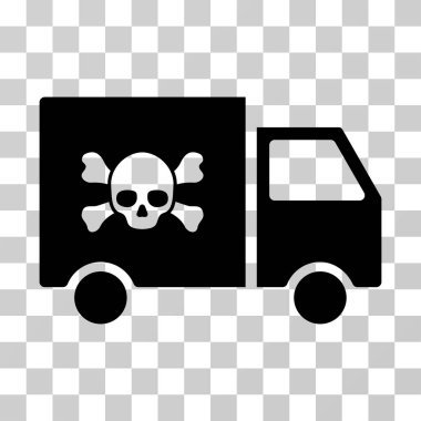 Toksik ulaşım araç vektör simgesi