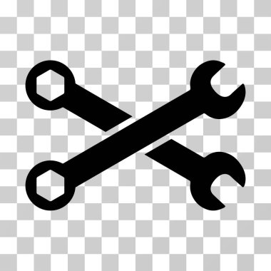 İngiliz anahtarları vektör simgesi