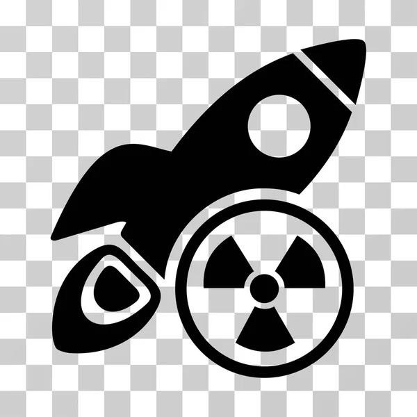 Atomrakete Wissenschaft Vektor Symbol — Stockvektor