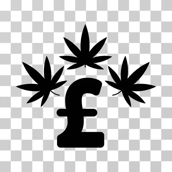 Cannabis-Pfund-Geschäftsvektorsymbol — Stockvektor