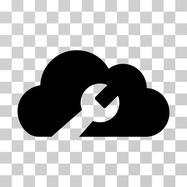 Cloud Wrench Tools Vector Icon — Stock Vector