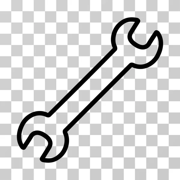 Contour Wrench Vector Icon — Stock Vector