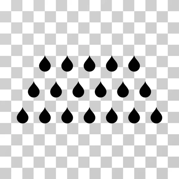 Rain Drops Vector Icon — Stock Vector