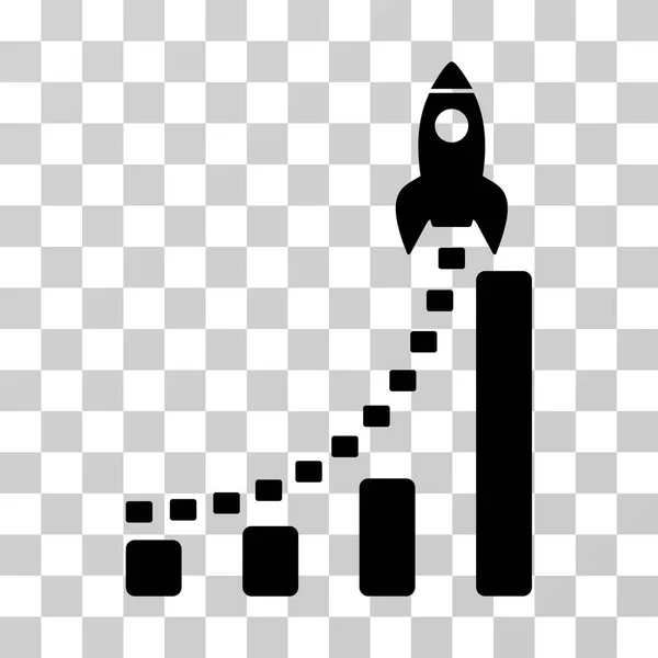 Rocket Business Start Icona vettoriale — Vettoriale Stock