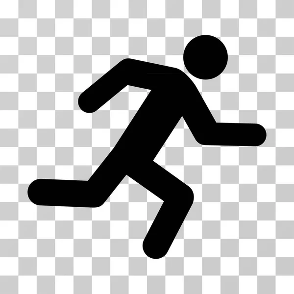 Running man vector pictogram — Stockvector