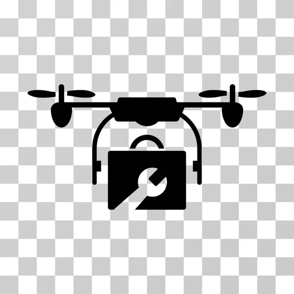 Ícone de vetor de drone de serviço — Vetor de Stock