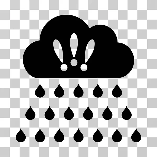 Thunderstorm Rain Cloud Vector Icon — Stock Vector