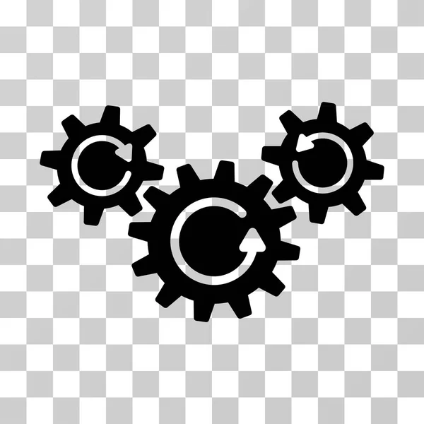 Transmission Wheels Rotation Vector Icon — Stock Vector