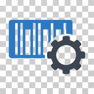 Barkod ayarları vektör simgesi