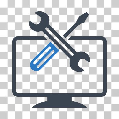 Bilgisayar araçları vektör simgesi