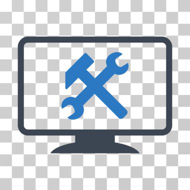 Masaüstü ayarları vektör simgesi