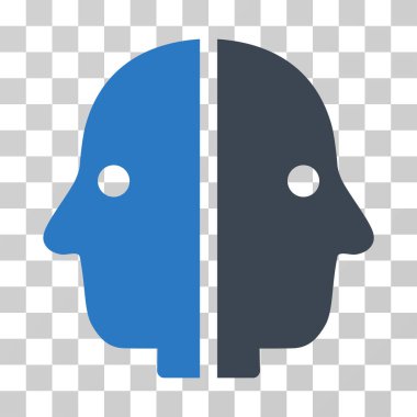 Çift yüzlü vektör simgesi