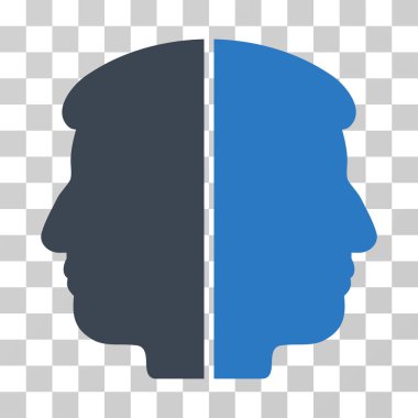 Çift yüzlü vektör simgesi