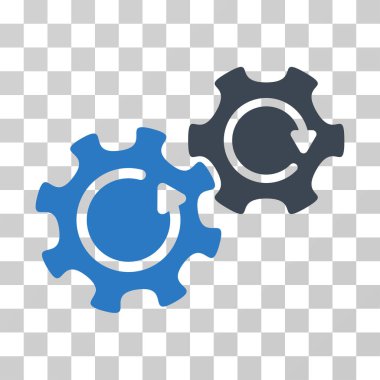 Gears'ı döndürme vektör simgesi