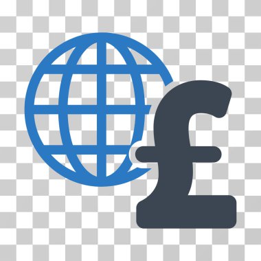 Küresel Lirası ekonomi vektör simgesi