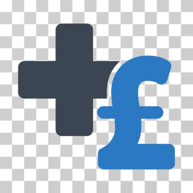 Tıbbi Lirası iş vektör simgesi