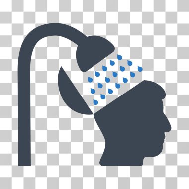 Açık fikirli duş vektör simgesi