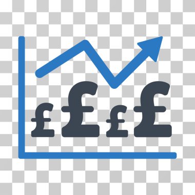 Lirası mali grafik vektör simgesi