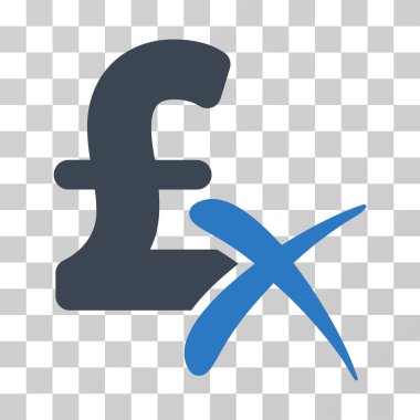 Lirası vektör simge reddetmek