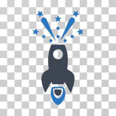 Uzay roketi Boom vektör simgesi