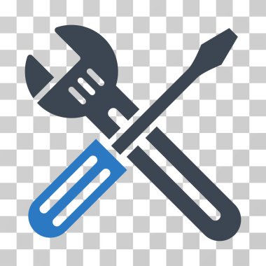 Somun anahtarı ve tornavida vektör simgesi