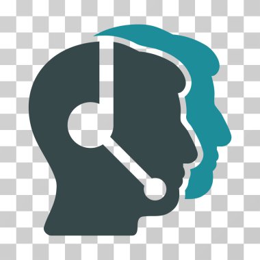 çağrı merkezi operatörleri vektör simgesi