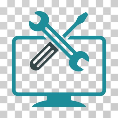 Bilgisayar araçları vektör simgesi