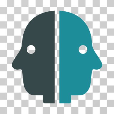 Çift yüzlü vektör simgesi