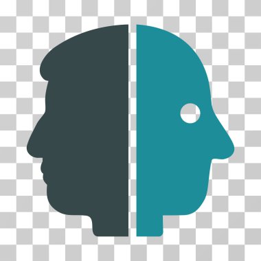 Çift yüzlü vektör simgesi