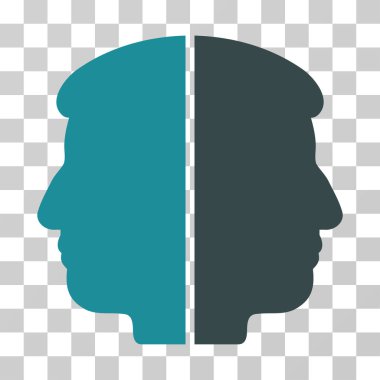 Çift yüzlü vektör simgesi