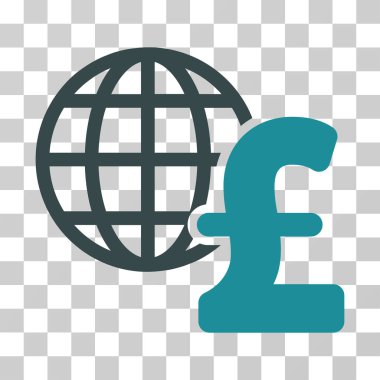 Küresel Lirası ekonomi vektör simgesi