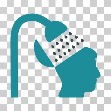 Açık fikirli duş vektör simgesi