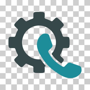 Telefon yapılandırma vektör simgesi