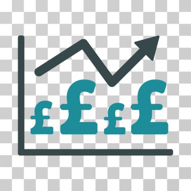 Lirası mali grafik vektör simgesi