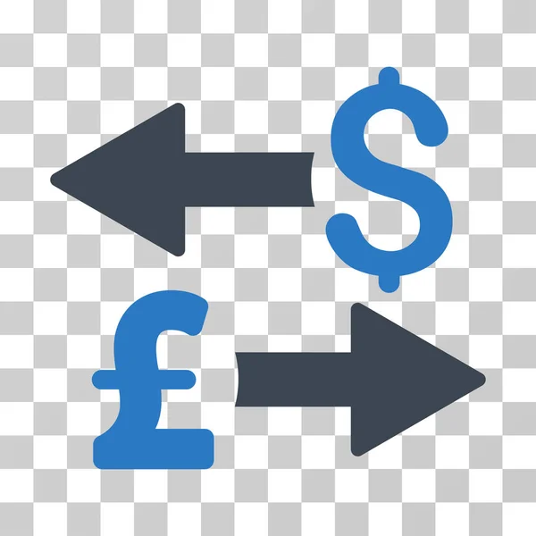 Dollar Pound Transactions Vector Icon — Stock Vector