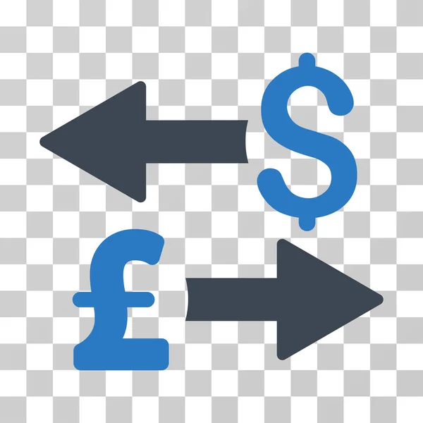 Icône vectorielle des transactions en livre sterling — Image vectorielle