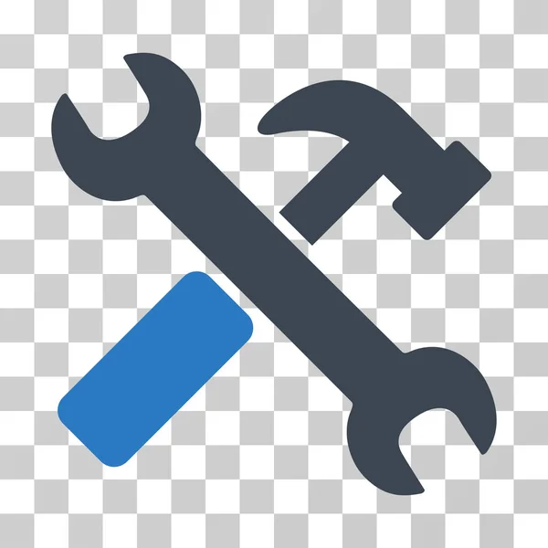 Ikona kladivo a klíč — Stockový vektor
