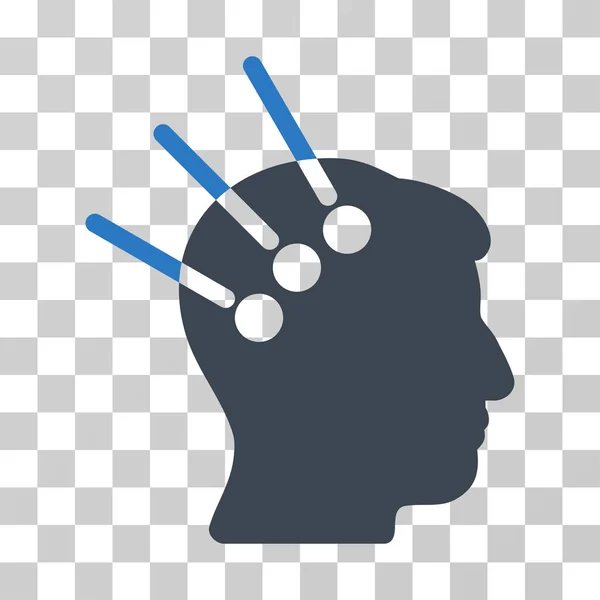 Icona vettoriale dell'interfaccia neurale — Vettoriale Stock