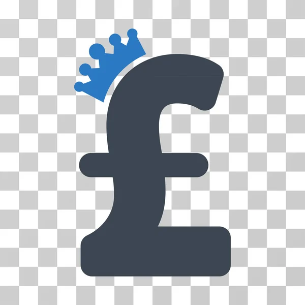 Pound Crown Vector Icon — Stock Vector