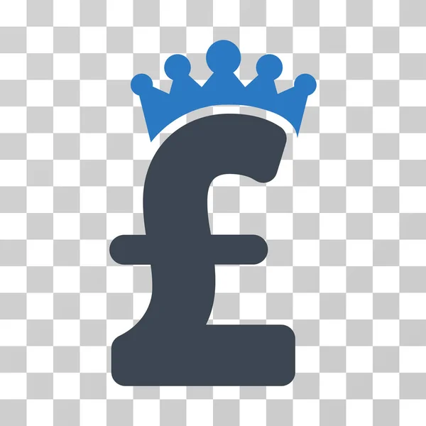 Pound Crown Vector Icon — Stock Vector